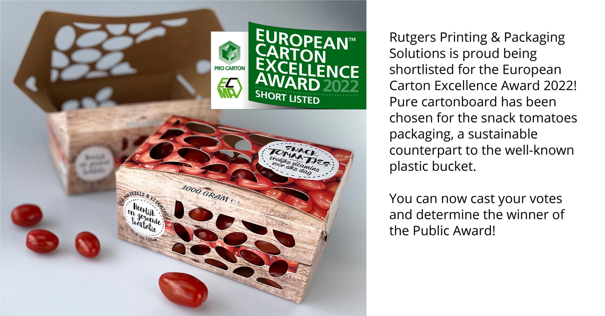 European Carton Excellence Award 2022 - Shortlisted - Vouwkarton Platform